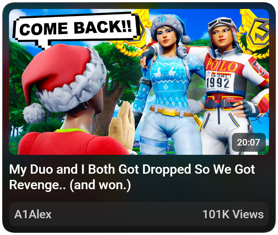 A1Alex high performing thumbnail